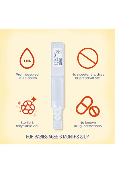 Boiron ColdCalm Baby Single-Use Drops for Relief from Cold Symptoms - Sterile and Non-Drowsy Liquid Doses