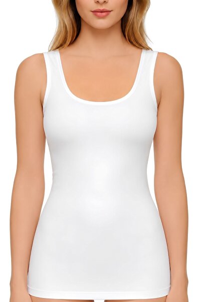 YILDIZ Bamboo Wide Strap Women's Tank Top White 3-Pack