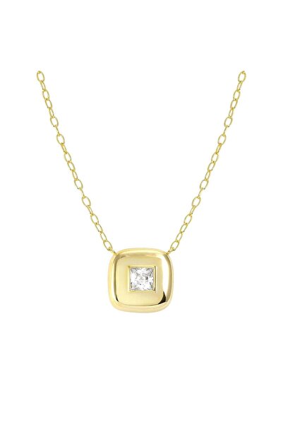 NOMİNATİON necklace in 925 sterling silver and cubic zirconia fin, YELLOW GOL...