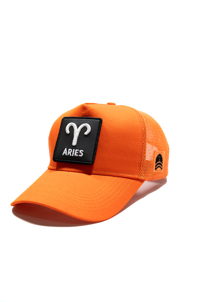 all hats Aries Zodiac Patch Detailed Mesh Cap |   Sports Hat Suitable for Dai...
