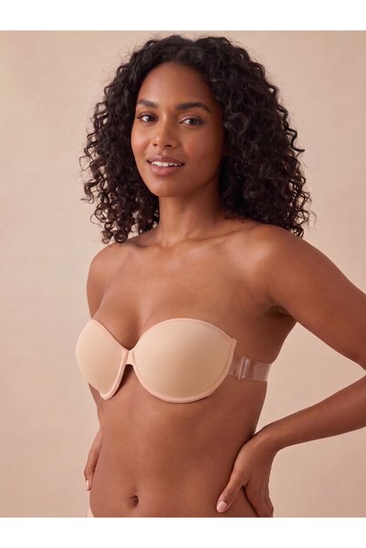 SEBURAM COLLECTION Special Occasion Evening Dress Transparent Back Bra Strablez Bra Support Bra