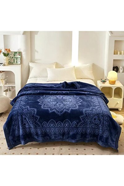 Bleco Vintage embossed flannel blanket, 160*220cm, comfortable, portable and ...