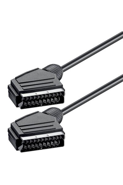 POWERTECH Καλώδιο Scart 21pin σε Scart 21pin CAB-S001, 1.4m, μαύρο