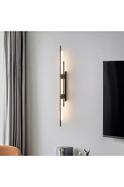 HAMER Modern Black Wall Sconce - 3 Light Colors - 15W - 100cm Length