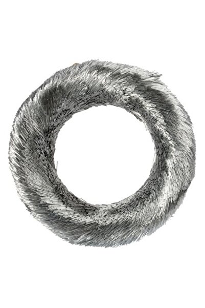 Goliat Coroană de Crăciun, Goliat, argintiu, 40cm, design elegant
