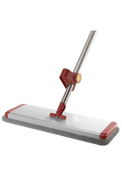 GIMASE Mop plat, 42 cm, Microfibră, Roșu