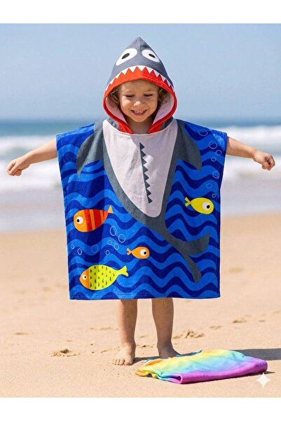 gnygiyim Girls/Boys Hooded Beach Towel Poncho Towel Sea Pool Bathrobe Baby Ba...