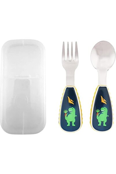 Generic Kids Cutlery Set with Case for School | Utensils Stainless Steel Kids...