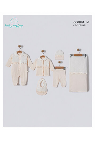 Baby shine Turkish 100% Cotton and Soft Linen Decorated Baby Girl Welcome Set...
