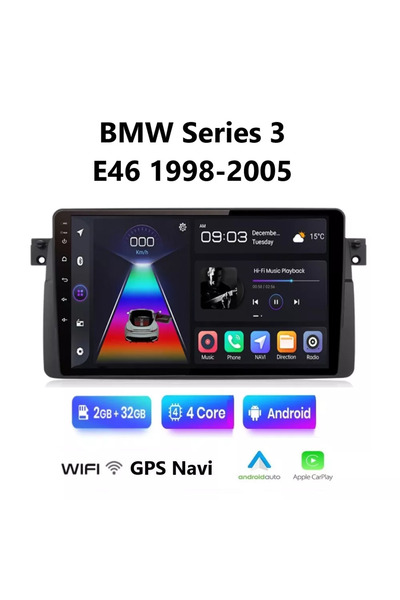 OEMN BMW E46 (1998-2005) Android Multimedia CarPlay,AndroidAuto GPS WI-FI Blu...