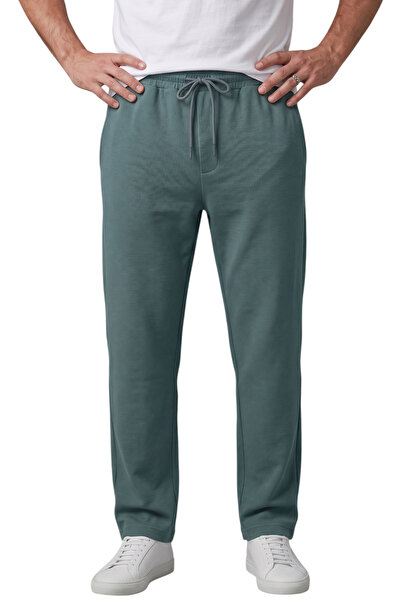 DeepSEA Green Baggy Style Lycra Elastic Drawstring Men's Sports Trousers 2600262