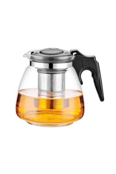 Vivendo Ceainic din sticla, filtru din inox, capacitate 1100 ml