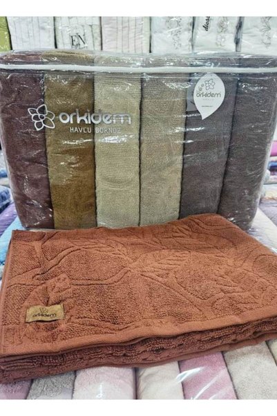 Orkidem Havlu Bornoz ORKİDEM GÜLPETEK LÜKS BANYO HAVLUSU 100 X 150 840 GR +-10