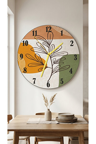 Aldebaran Reklam Bohem Modern Decorative Wall Clock – 40X40 cm