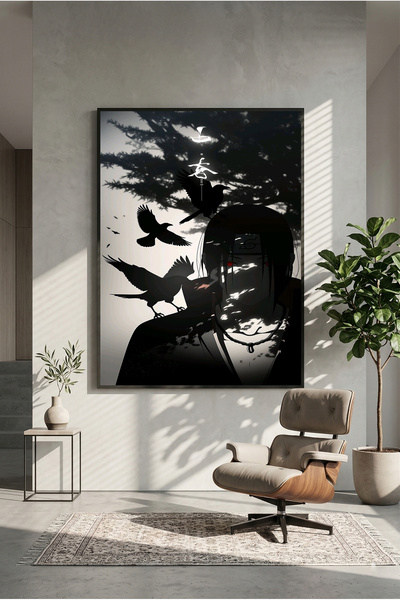 postercraft Poster artistic din lemn Itachi Uchiha (fără ramă)
