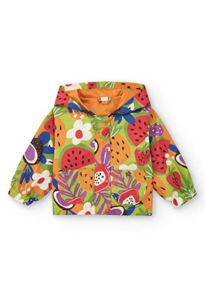 Tuc Tuc Tuctuc Girl's Colorful Print Windbreaker 2-8 Years Green