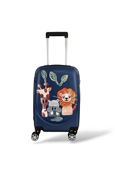 Playful Σκληρή Παιδική Βαλίτσα Καμπίνας PLAYFULBAGS PS219-20. Μπλε Σαφάρι 55εκ.