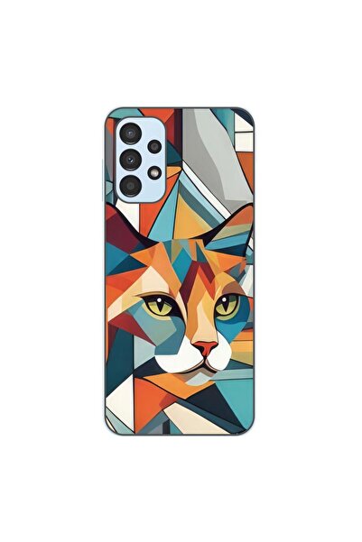 OEM Husa compatibila cu Samsung Galaxy A13 4G Silicon Gel Tpu Model Cubic Cat...