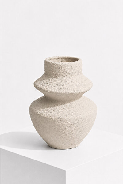 Typoniq Attitude Included Forma Vela Organic Textured Decorative Ceramic Vase...