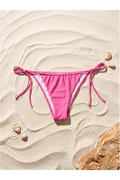 LC Waikiki LCW DREAM Pembe Düz Bağlama Detaylı Kadın Bikini Alt