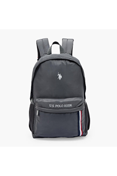 U.S. Polo Assn. يو إس بولو أس إن. حقيبة ظهر مطبوعة بشعار للأولاد من 8 إلى 13 ...