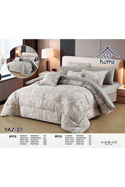 SFT Nefirin Summer Bedspread - 8 Pieces - Soft Microfiber - Ventilated - 250X230