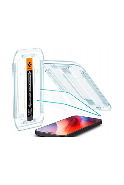 Spigen Sticlă de protecție iPhone 16 Pro 6.3 " "EZ FIT" 2 bucăți clar sz