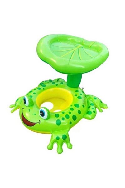 CasaDesteapta.ro Colac de Înot pentru Copii cu Parasolar, 70 cm, Verde, Prote...