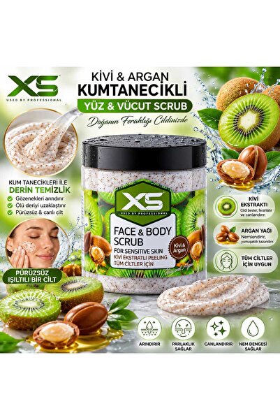 x5 Scrub Kiwi Argan Extract Facial Peeling Anti-Blackhead Purifying Pore Tigh...