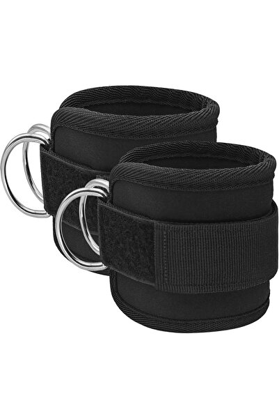 LuzCadaVez Ankle Strap for Cable Machines 1 Pair Fitness Ankle Strap D-Ring N...
