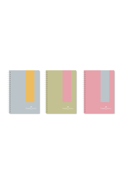 Faber Castell PP Kapak Pastel Defter,80 Yaprak,Çizgili,400 Mikron,70 gr Kağıt...
