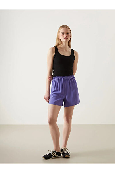 LC Waikiki Lilac Elastic Waist Women's Shorts