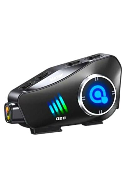 Otto Plus Q28 Kameralı Motosiklet Kask İntercomu 4K HD Aksiyon Kameralı Bluet...