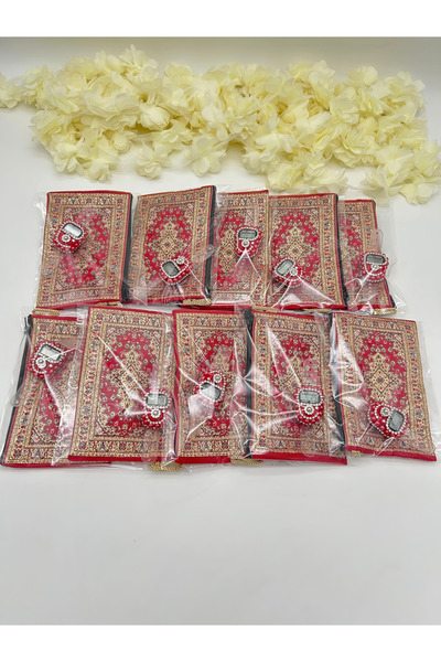 LenaToptan 10 Pieces Gift Set (with Gift Box-Mevlüd-Hac-Umre) Wallet Tesbih S...