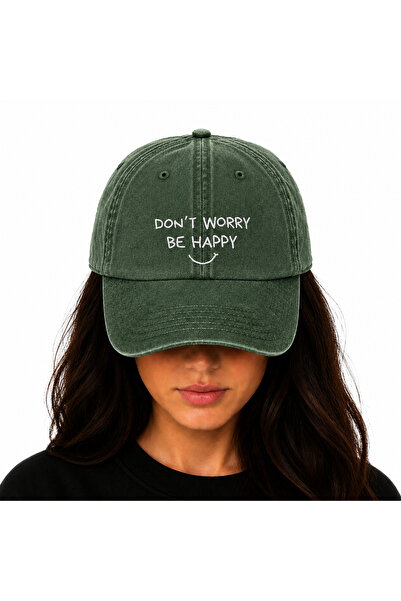WeavedCo Embroidered Washable Vintage Hat (Don'T Worry Be Happy) Don'T Worry,...