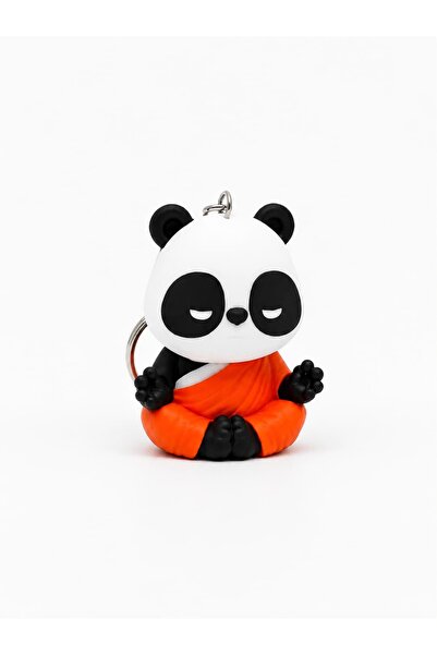 perim3d Yogi Panda Keychain |   Meditation Themed Decorative Mini Figure |   Cute Accessory Inspired by Zen and Yoga