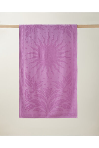 English Home Solar Glow Pamuk Plaj Havlusu 70x140 cm Mor
