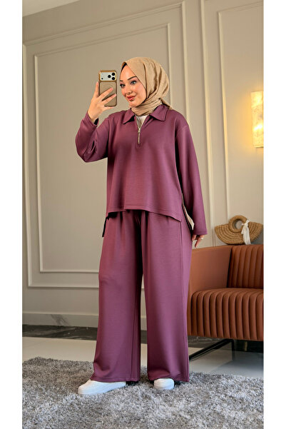 Suede Style 6490 - Set elegant și confortabil pentru femei, din țesătură moda...