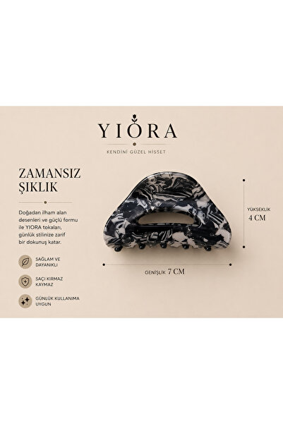 yiora Premium Series Imported Acetate Bone Buckle Small Size (7 cm)