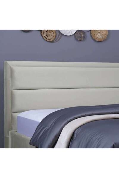 PAN HOME TROJAN HEADBOARD VELVET WHITE L-200 : H-125 CM
