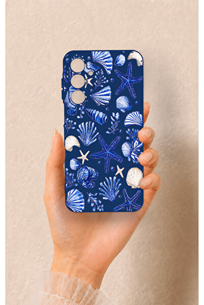 Vip Case Samsung A16 Uyumlu Deniz Kabuğu Desenli Silikon Kılıf