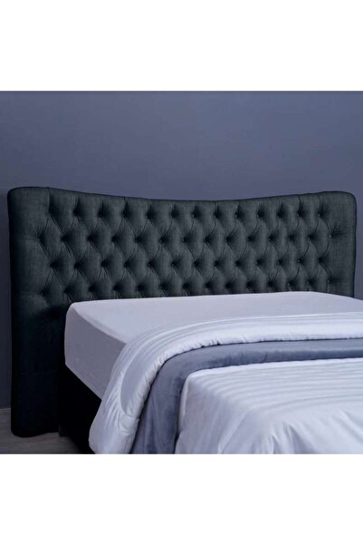 PAN HOME رأس سرير مارس شانيل رمادي غامق L-150: ارتفاع 125 سم