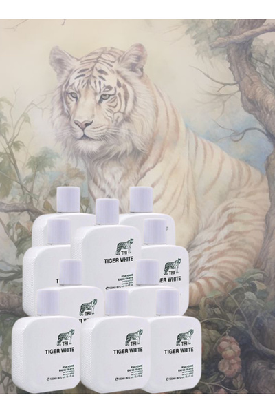 trı 10 Pieces Tiger White Perfume 100ML