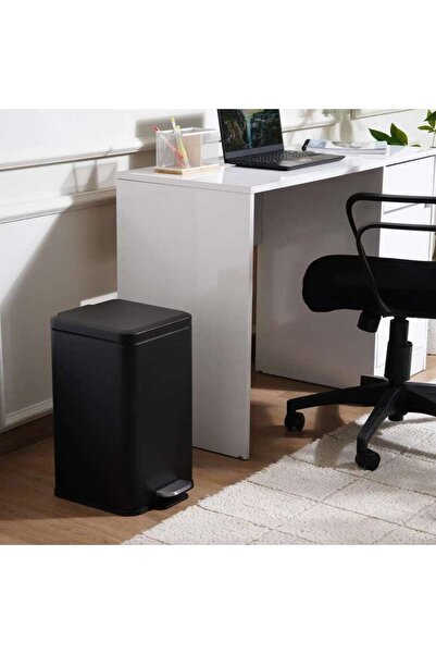 PAN HOME Oscar Metal Pedal Bin 34x27.6x44cm 20l - Black