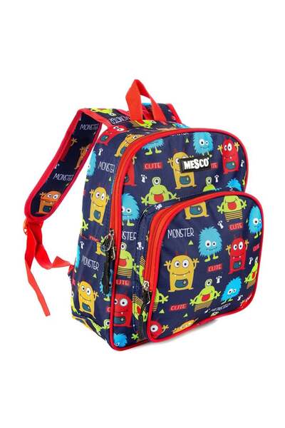 Mesco Ghiozdan cu 2 compartimente, Mesco, Cute Monsters