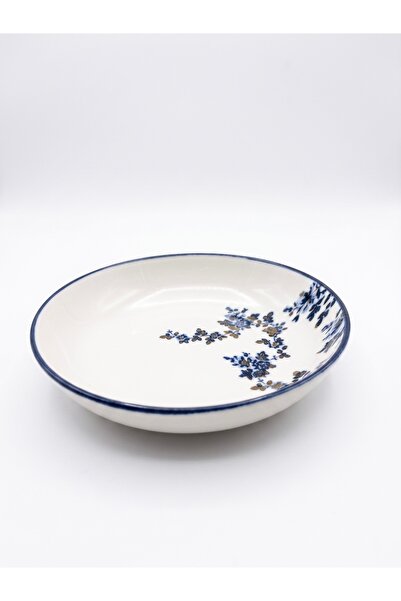maia Porcelain Maia Porselen 2'li 18 cm Çiçek Desenli Yemek Tabağı Seti