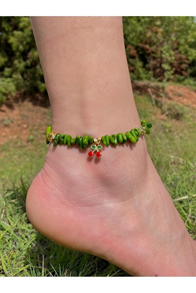 Beykan handmade Kök Mercan Series Anklet