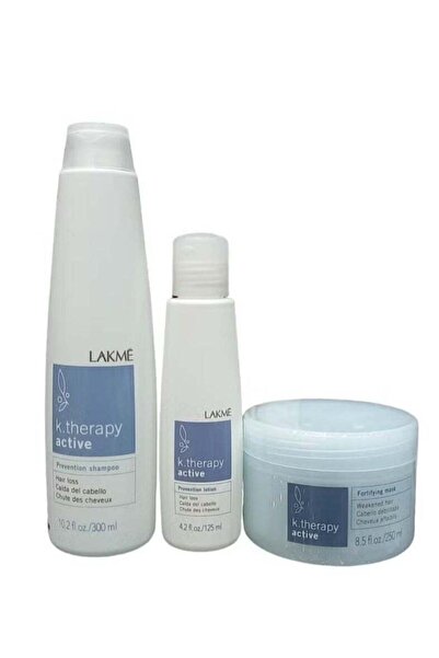 Lakme مجموعة لعلاج الشعر المتساقط والضعيف شامبو300 مل وماسك 250 مل ومحلول 125 مل