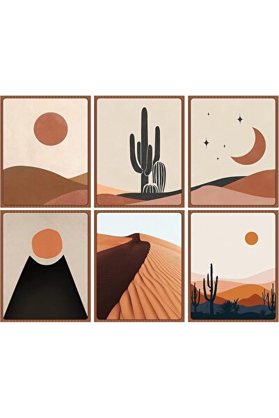ESSESORIES Boho Bohemian Modern Minimalist Desert Cactus Lands Aesthetic Post...