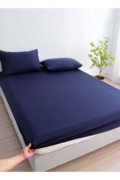 LUNA HOME 3 قطع ملاءة سرير مقاس كينج مع زوايا مطاطية 180*200+30 سم مع 2 غطاء ...